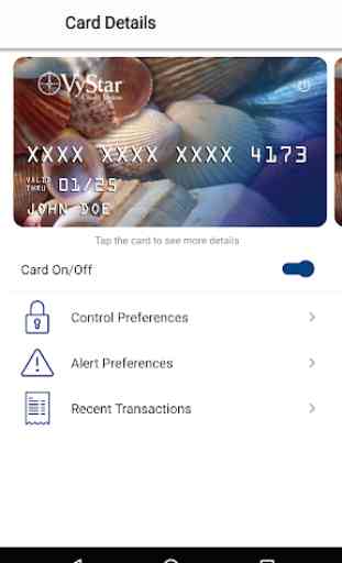 VyStar Card Control 1