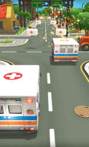 911 Emergency Ambulance Hospital Rescue Mission 3D 4