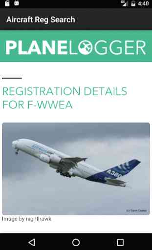 Aircraft Registration Search 3