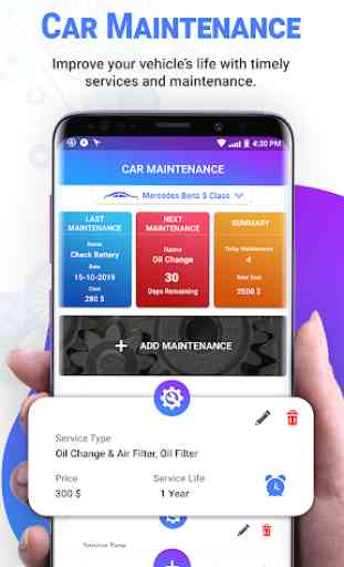 Auto Mate: Car Maintenance, Fuel, Mileage Tracker 2
