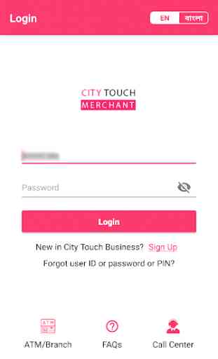 CityTouch Merchant App 1
