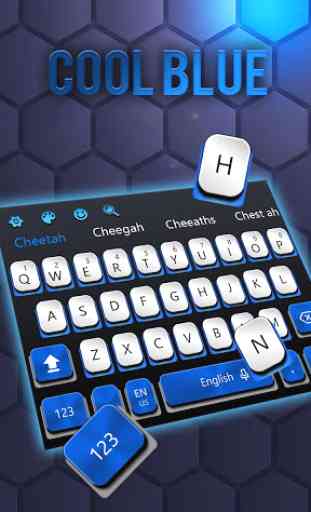 cool blue typing fast keyboard 2