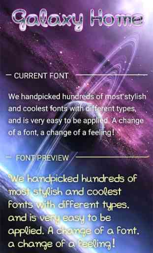 Galaxy Home Font for FlipFont,Cool Fonts Text Free 1