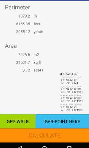 GPS area measure - land survey 1