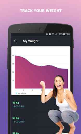 Lose Belly Fat - Workouts, Diets & Weight Tracker 4
