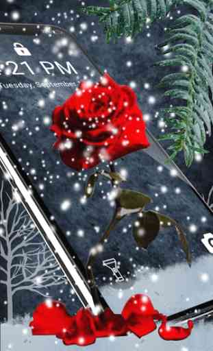 Red Rose Heart APUS Live Wallpaper 2