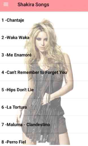 Shakira Songs Offline (40 songs) 1