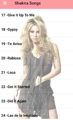 Shakira Songs Offline (40 songs) 3