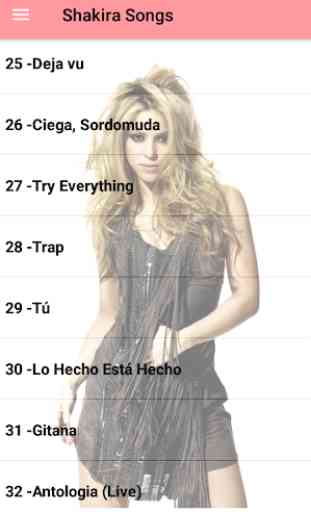Shakira Songs Offline (40 songs) 4