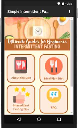 Simple Intermittent Fasting Meal Plan 1