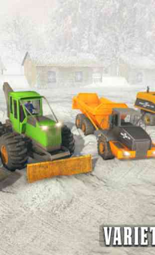 Snow Plow Heavy Excavator Sim 3