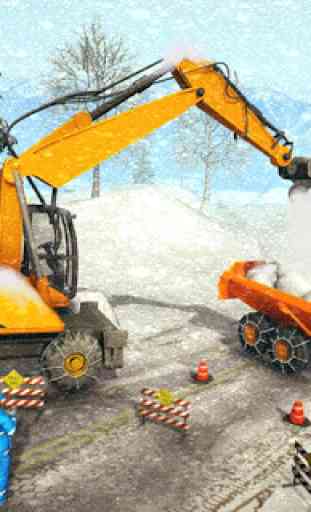 Snow Plow Heavy Excavator Sim 4