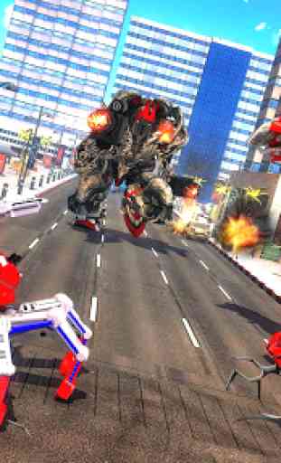 Spider Robot Car Transform Action Games 4