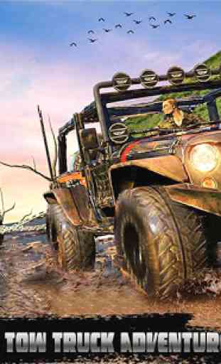 Spin Tires Offroad Truck Driving: Tow Truck Games 1