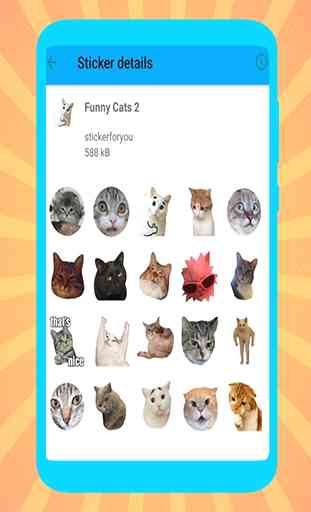 StickerApps: Funny Cats Stickers 3