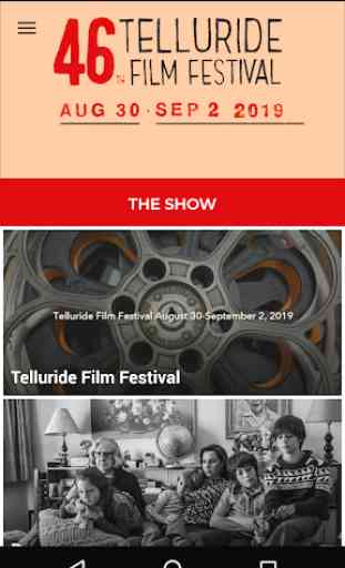 Telluride Film Festival SHOW 1
