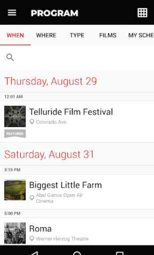Telluride Film Festival SHOW 3