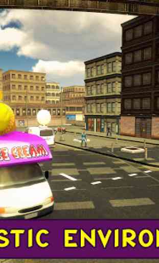 US Summer Candy Ice Cream Truck : Delivery Van Sim 3