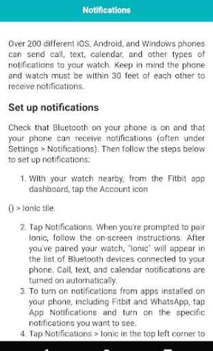 User guide for Fitbit Ionic 3