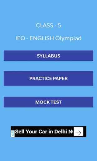 CLASS 5 - IEO - ENGLISH OLYMPIAD 2