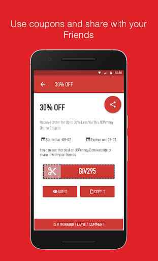 Coupons for JCPenney, promo codes by Couponat 2