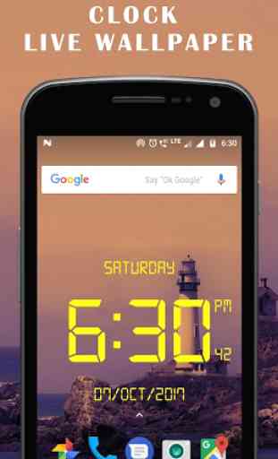 Day night changing clock live wallpaper 4