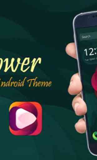 Flower Theme for HTC One 4
