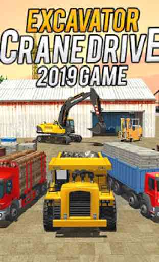 Heavy Excavator Crane Game Construction Sim 2019 2