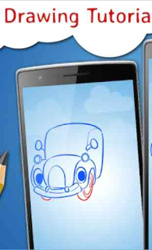 How to Draw Cartoon Cars  Step by Step Drawing App 2