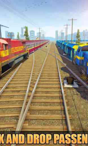 Indian Train Racing Simulator Pro: Train game 2019 3