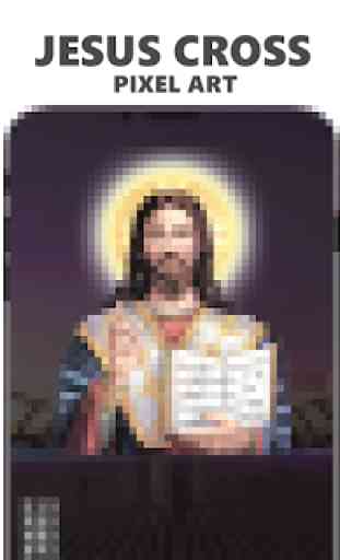 Jesus Cross Pixel Art | Color By Number 2019 1
