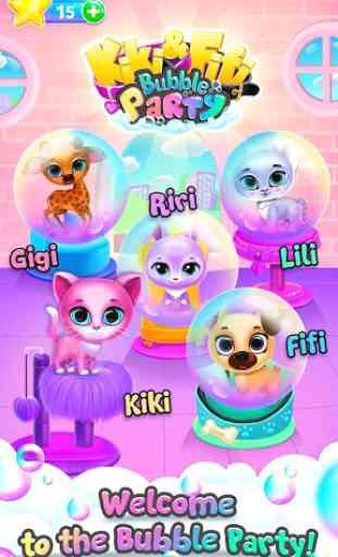 Kiki & Fifi Bubble Party - Fun with Virtual Pets 1