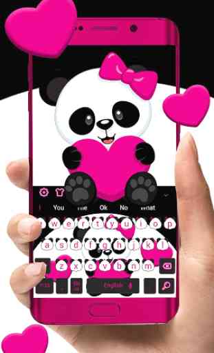 Lovely Cute Panda Keyboard 1