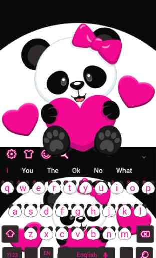 Lovely Cute Panda Keyboard 4