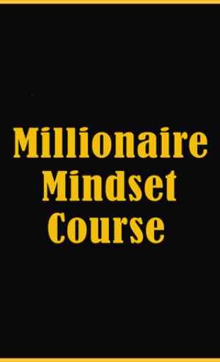 Millionaire Mindset Course 1