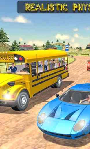 Off Road School Bus : Uphill Driving Simulator 3