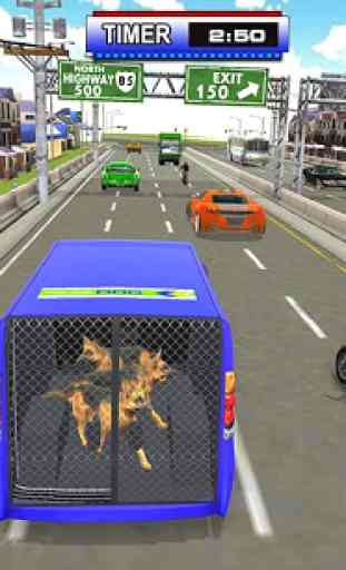 Police Dog Transport Truck Driver Simulation 3D 4