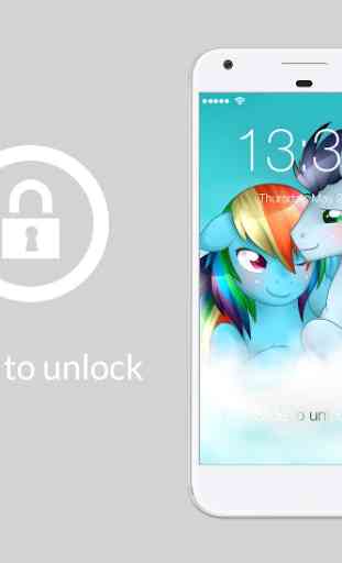 Pony Love Valentine Rainbow AppLock Security 1