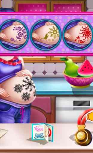 Pregnant Mommy Baby birth games Caring newborn 4