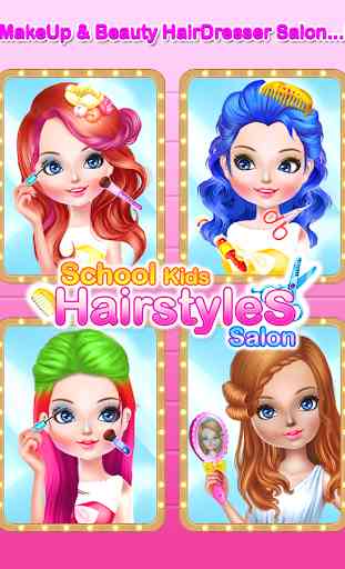 School kids Hair styles-Makeup Artist Girls Salon 2