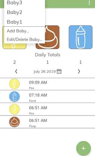Simple Baby Tracker- Diaper and Feeding Log 3