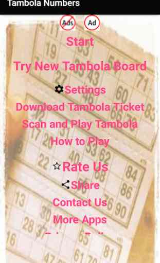 Tambola Number  caller application 1