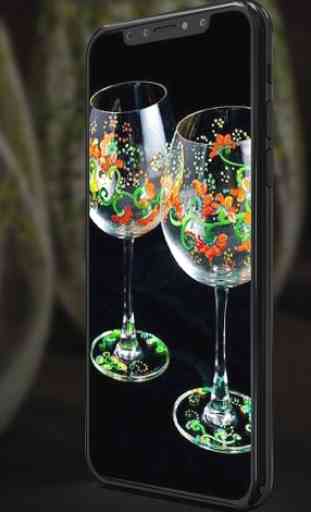 Wine Glass Painting Ideas 2