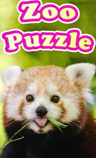 Red Panda Puzzles Jigsaws Games with Wild Animals in the Zoo 1