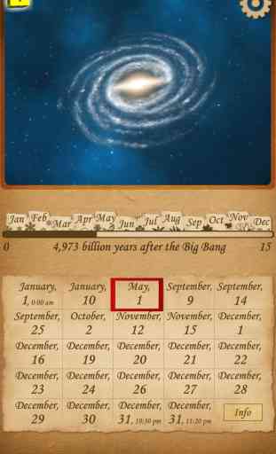 Science - Universe evolution 3D. Astronomy calendar of Solar system. Cosmic world of stars, planets and galaxies 2