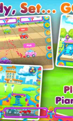Rainbow Cars - Kids Learn COLORS through Fun Games 4