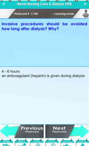 Renal Nursing Care & Dialysis 4000 Notes Exam Quiz 3