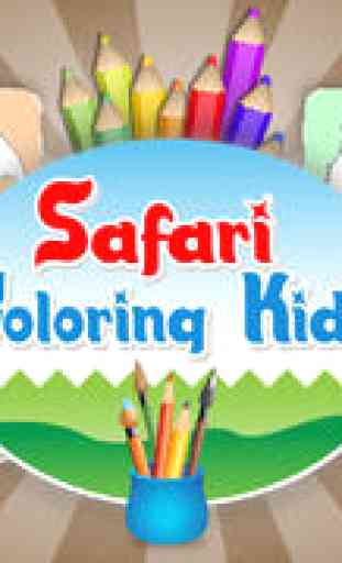 Safari Coloring Kids 1