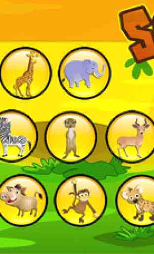 Savanna - Games for Kids - Puzzles of Animals 2