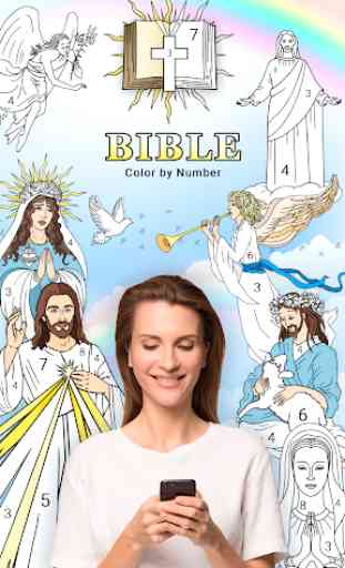 Bible Color by Number: Bible Coloring Book 1